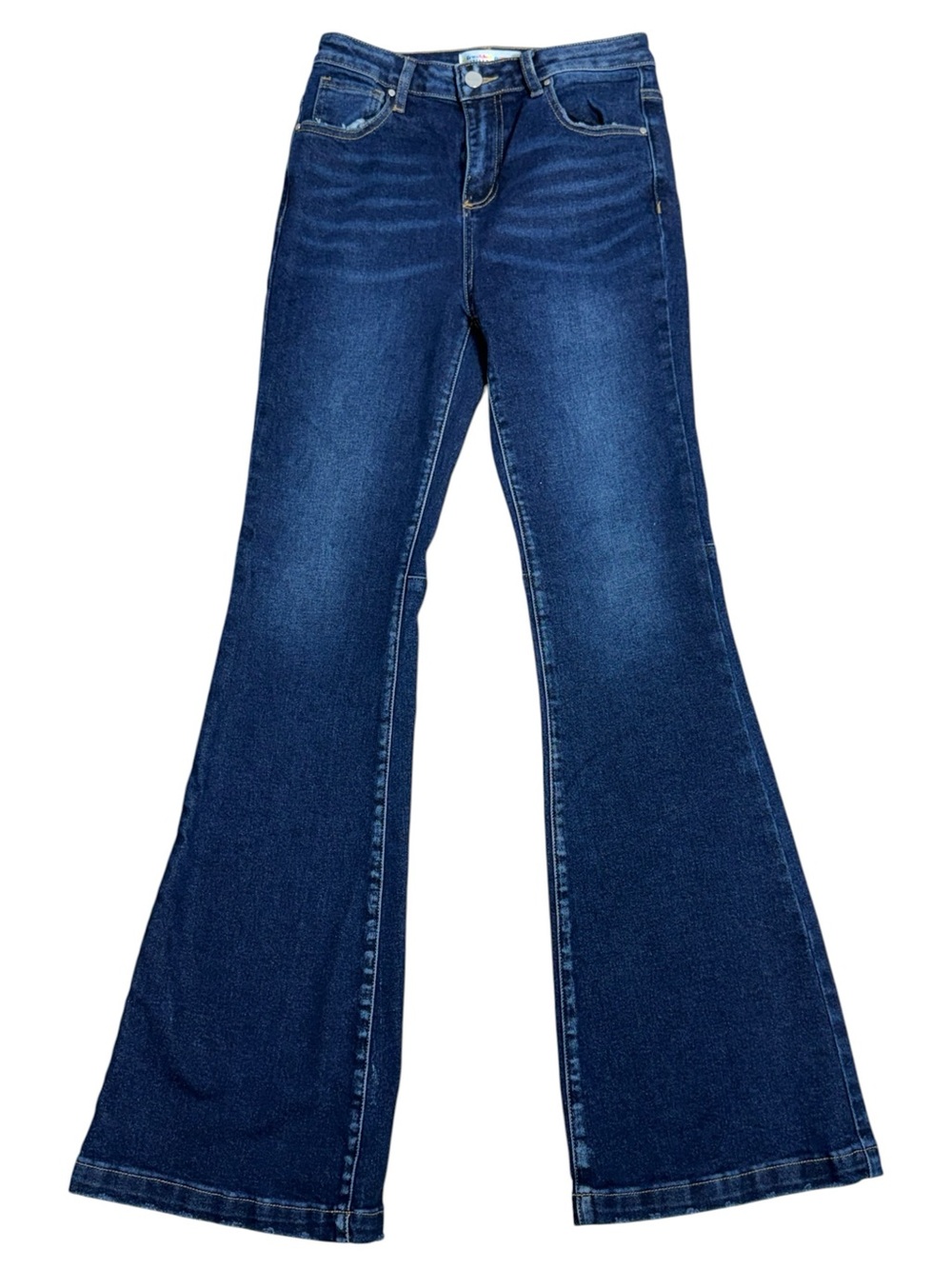 Freckled Poppy x Risen High Rise 70’s Flare Jeans Size 3/26 Tall Girl Friendly - Picture 1 of 7